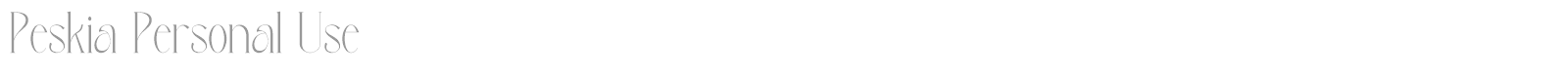 Peskia font preview